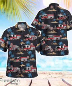 Richmond, British Columbia, Richmond Fire Rescue Department Tropical 3D Hawaiian Shirt Gift For Summer