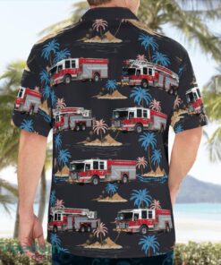 Richmond, British Columbia, Richmond Fire Rescue Department Tropical 3D Hawaiian Shirt Gift For Summer Product Photo 4