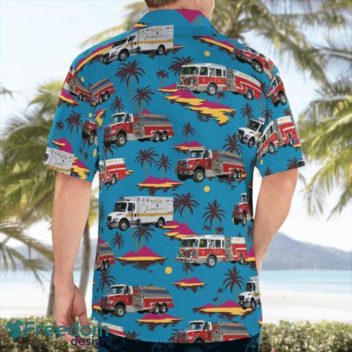 Riva, Anne Arundel County, Maryland, Riva Volunteer Fire Company 3 Beach Hawaiian Shirt Product Photo 2