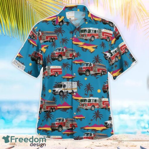 Riva, Anne Arundel County, Maryland, Riva Volunteer Fire Company 3 Beach Hawaiian Shirt Product Photo 3