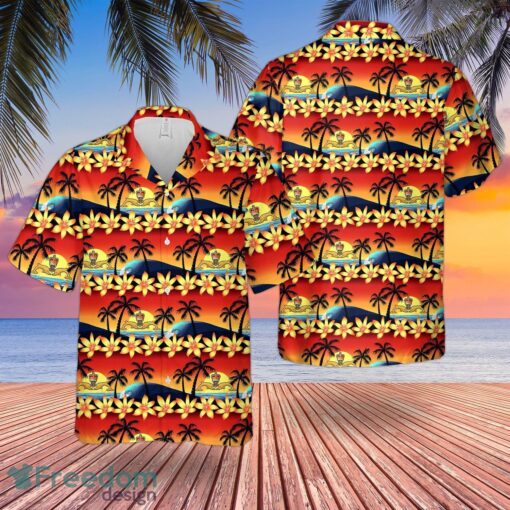 RN Dolphins Badge Summer Hawaiian Shirt Product Photo 1