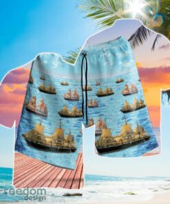 RN HMS Warrior Armoured Frigate Hawaiian Shirt Beach Summer Gift Product Photo 2