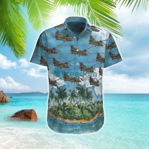 RNLAF Koninklijke Luchtmacht Boeing CH-47D Chinook (414) Hawaiian Shirt Gift For Summer Vacation Product Photo 1