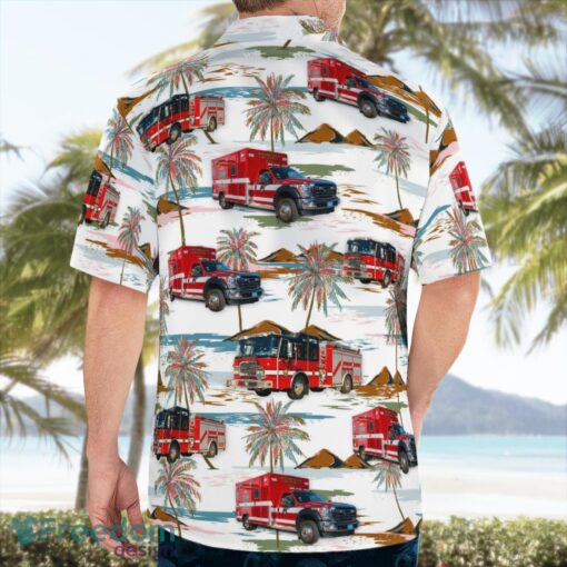 Rochester, Massachusetts, Rochester Fire Department Beach Hawaiian Shirt Product Photo 2