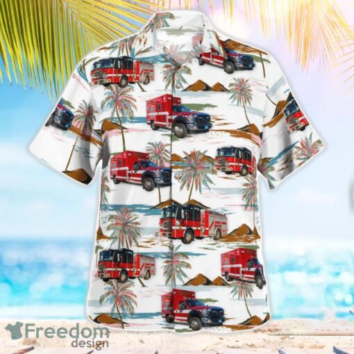 Rochester, Massachusetts, Rochester Fire Department Beach Hawaiian Shirt Product Photo 3