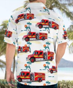 Rockledge, Brevard County, Florida, Rockledge Fire Department Beach Hawaiian Shirt Product Photo 2