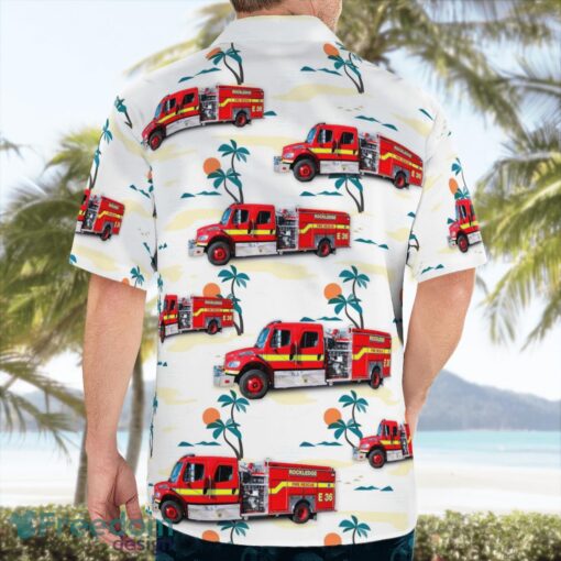 Rockledge, Brevard County, Florida, Rockledge Fire Department Beach Hawaiian Shirt Product Photo 2