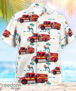 Rockledge, Brevard County, Florida, Rockledge Fire Department Beach Hawaiian Shirt Product Photo 3