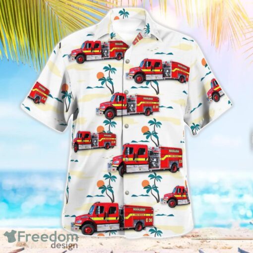 Rockledge, Brevard County, Florida, Rockledge Fire Department Beach Hawaiian Shirt Product Photo 3