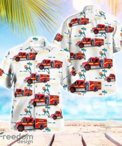 Rockledge, Brevard County, Florida, Rockledge Fire Department Beach Hawaiian Shirt Product Photo 1