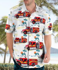 Rockledge, Brevard County, Florida, Rockledge Fire Department Beach Hawaiian Shirt Product Photo 4