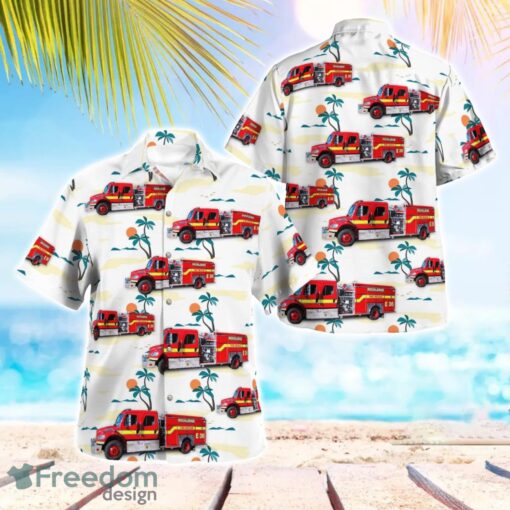 Rockledge, Brevard County, Florida, Rockledge Fire Department Beach Hawaiian Shirt Product Photo 1