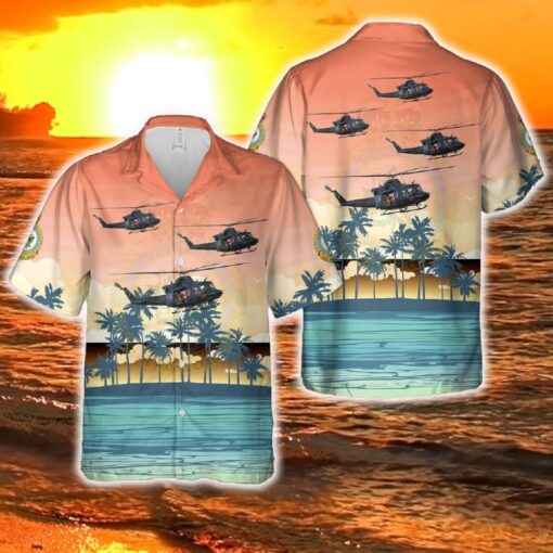 Royal Canadian Air Force 427 Special Operations Aviation Squadron Bell CH46 Griffon Hawaiian Shirt Tropical Summer - 030724-115229