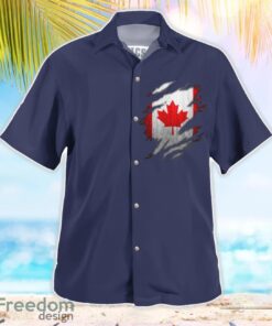 Royal Canadian Navy RCN HMCS Saskatchewan (DDE 262) Mackenzie-class destroyer Summer Hawaiian Shirt Product Photo 3