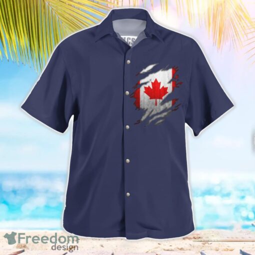 Royal Canadian Navy RCN HMCS Saskatchewan (DDE 262) Mackenzie-class destroyer Summer Hawaiian Shirt Product Photo 3