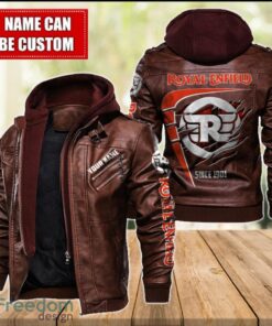 Royal Enfield 2D Leather Jacket For Men Custom Name Special Gift Ideas Product Photo 2