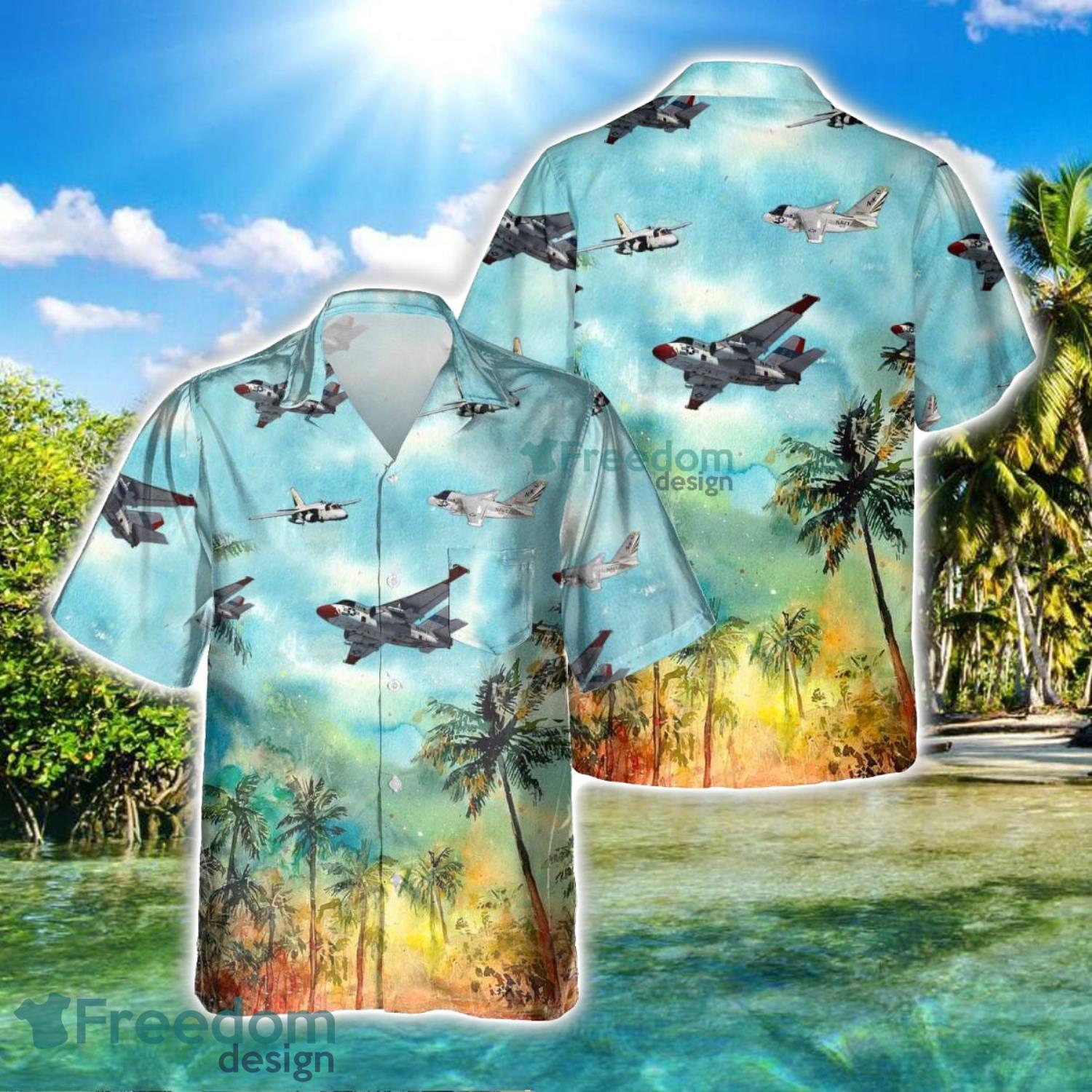 S 3 Viking S3 Aircraft Summer Hawaiian Shirt Veteran Shirt For Men And Women image S-3 Viking S3 Aircraft Summer Hawaiian Shirt Veteran Shirt For Men And Women Product Photo 2