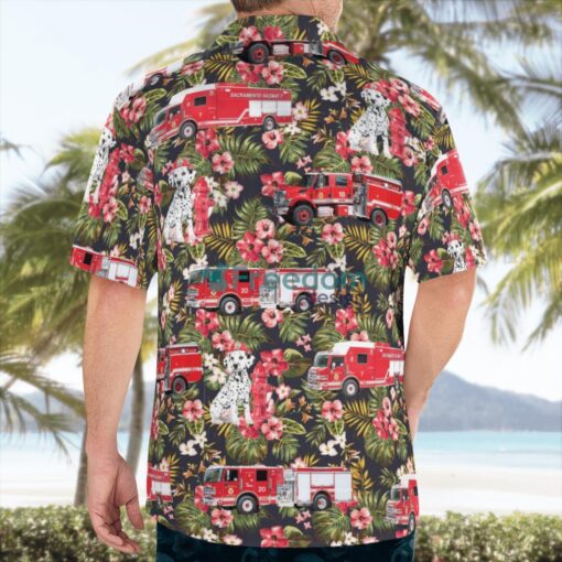 Sacramento Fire Department & Dalmatian Fire Dog Hawaiian Shirt Gift For Summer Vacation Product Photo 4