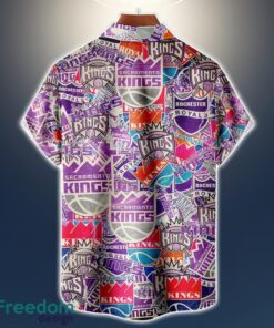 Sacramento Kings Logo All Printed 3D Hawaiian Shirt For Fans NBA Hawaiian Shirt Product Photo 2