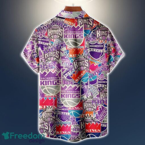 Sacramento Kings Logo All Printed 3D Hawaiian Shirt For Fans NBA Hawaiian Shirt Product Photo 2