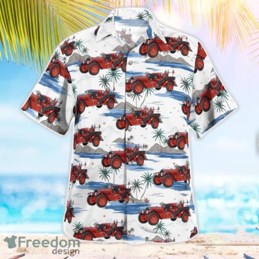 Salisbury, Maryland, Salisbury Fire Department Antique Fire Beach Hawaiian Shirt Product Photo 3