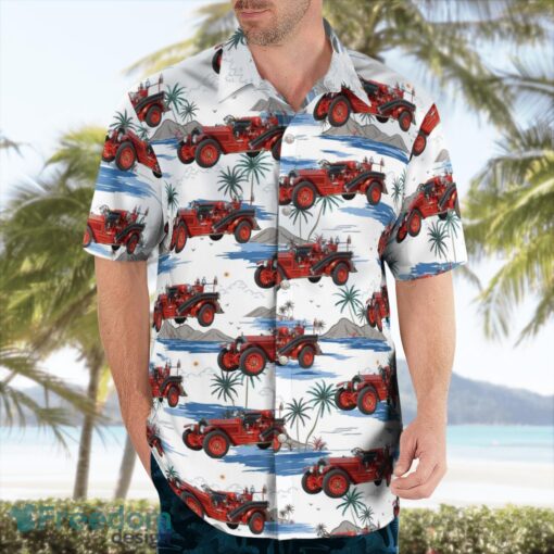 Salisbury, Maryland, Salisbury Fire Department Antique Fire Beach Hawaiian Shirt Product Photo 4