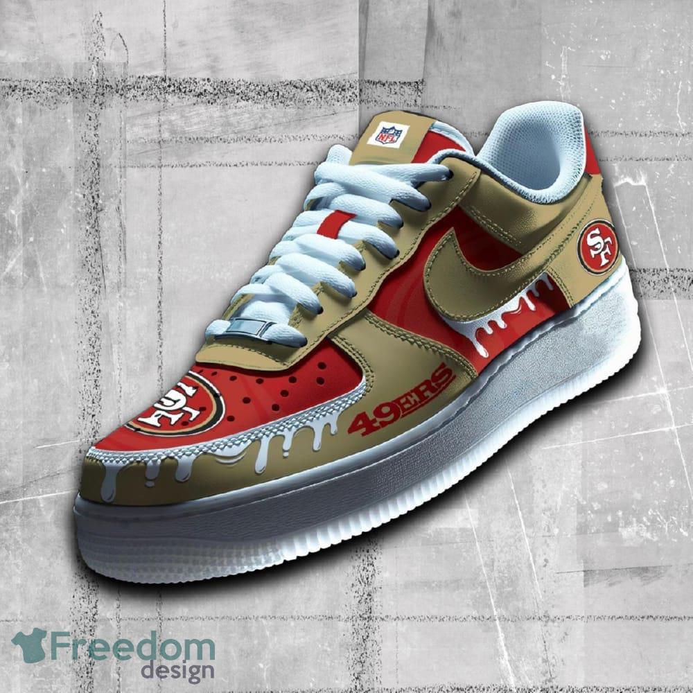 San Francisco 49ers NFL AF1 Shoes Trademark All Over Print Gift Air Force 1 Sneaker image San Francisco 49ers NFL AF1 Shoes Trademark All Over Print Gift Air Force 1 Sneaker - San Francisco 49ers NFL AF1 Shoes Trademark All Over Print Gift Air Force 1 Sneaker