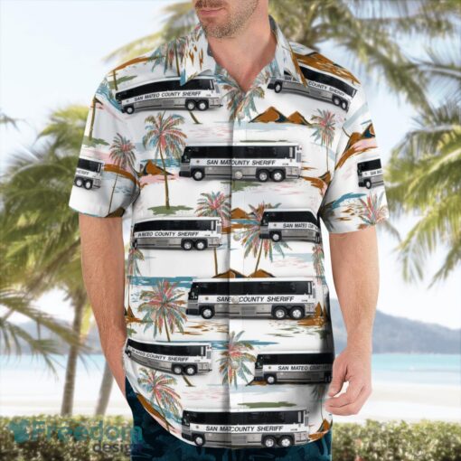 San Mateo County Sheriff Bus Beach Hawaiian Shirt Gift For Summer Holiday Product Photo 4