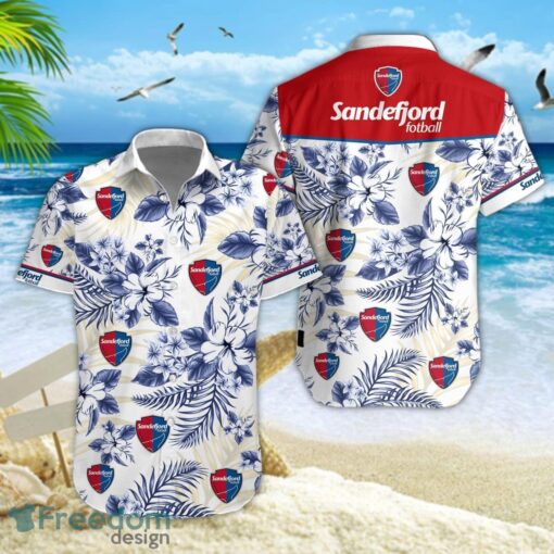 Sandefjord Fotball Hawaii Shirt And Shorts For Men And Women Product Photo 1