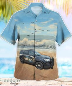 Sauk County, Wisconsin Sheriff Police Interceptor Utility Hawaiian Shirt Beach Summer Shirt Product Photo 3