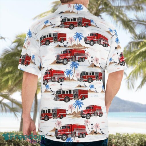 Schererville, Indiana, Lake Hills Fire Department Beach Hawaiian Shirt Product Photo 2