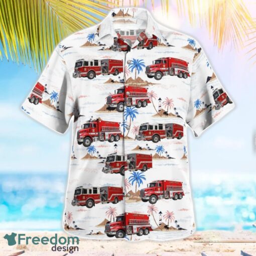 Schererville, Indiana, Lake Hills Fire Department Beach Hawaiian Shirt Product Photo 3