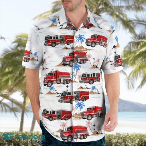 Schererville, Indiana, Lake Hills Fire Department Beach Hawaiian Shirt Product Photo 4