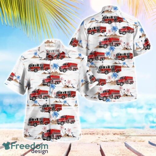 Schererville, Indiana, Lake Hills Fire Department Beach Hawaiian Shirt Product Photo 1