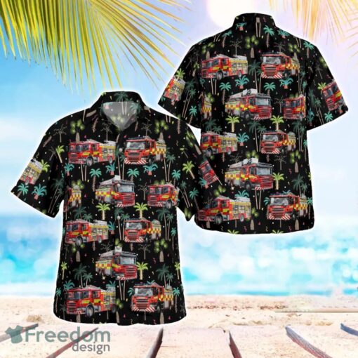 Scotland, Scottish Fire and Rescue Service Tropical 3D Hawaiian Shirt Gift For Summer Product Photo 1