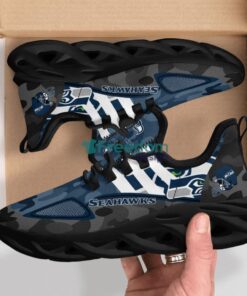 Seattle Seahawks Military Camouflage Max Soul Shoes New Sneaker