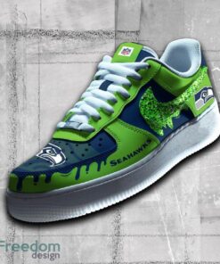 Seattle Seahawks NFL Sparkling AF1 Shoes Symbolic All Over Print Gift Air Force 1 Sneaker