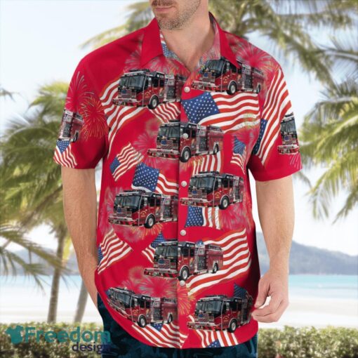 Sebring, Florida, West Sebring Volunteer Fire Department Beach Hawaiian Shirt Product Photo 4