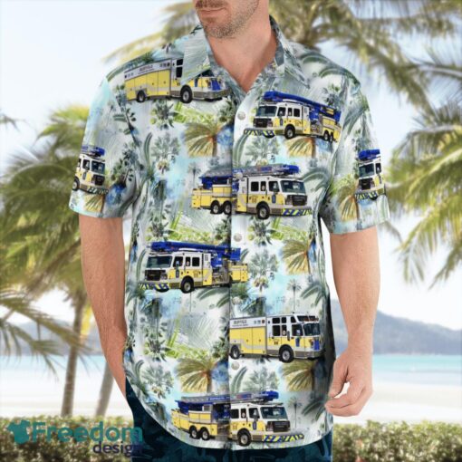 Selbyville, Sussex County, Delaware, Selbyville Volunteer Fire Company Beach Hawaiian Shirt Product Photo 4