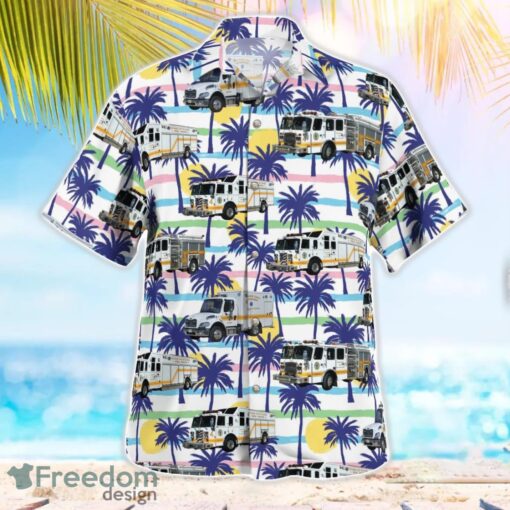 Severn, Anne Arundel County, Maryland, Severn Volunteer Fire Company Fire Station 4 Hawaiian Shirt Men Women Beach Shirt Product Photo 3