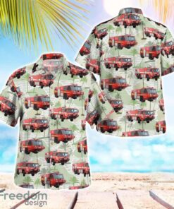 Shropshire, England, United Kingdom, RAF Shawbury Fire Dept Hawaiian Shirt Summer Beach Gift