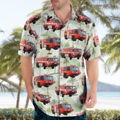 Shropshire, England, United Kingdom, RAF Shawbury Fire Dept Hawaiian Shirt Summer Beach Gift Product Photo 4