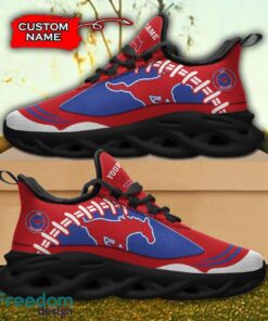 SMU Mustangs NCAA Max Soul Shoes Big Logo And Custom Name Sneakers For Men Women