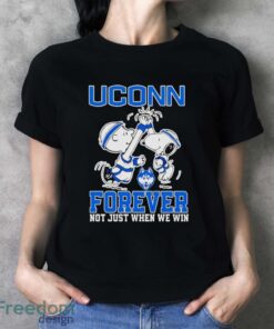 Snoopy Forever Not Just When We Win Uconn Shirt - Ladies T-Shirt