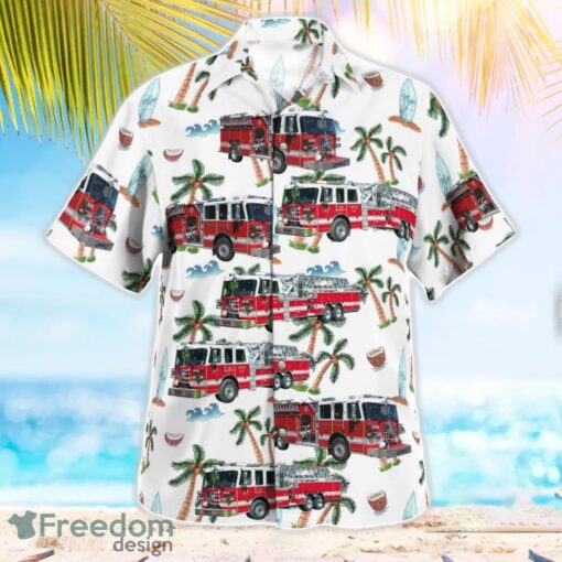 Somers, New York, Somers Volunteer Fire Department Tropical 3D Hawaiian Shirt Gift For Summer Product Photo 2