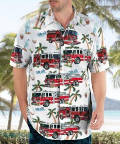 Somers, New York, Somers Volunteer Fire Department Tropical 3D Hawaiian Shirt Gift For Summer Product Photo 3