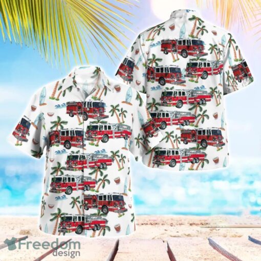 Somers, New York, Somers Volunteer Fire Department Tropical 3D Hawaiian Shirt Gift For Summer Product Photo 1