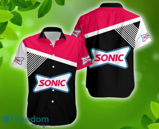 Sonic Drive-In Logo Luxury All Over Print Hawaiian Beach Shirt For Summer Holidays - sonic drive-in Logo Luxury All Over Print Hawaiian Beach Shirt For Summer