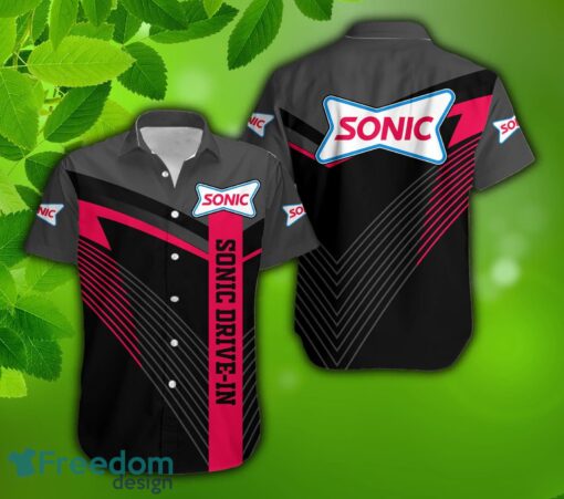 Sonic Drive-In New Hibiscus 3D Hawaiian Shirt For Summer Holidays - sonic drive-in New Hibiscus 3D Hawaiian Shirt Tropical Aloha For Mens