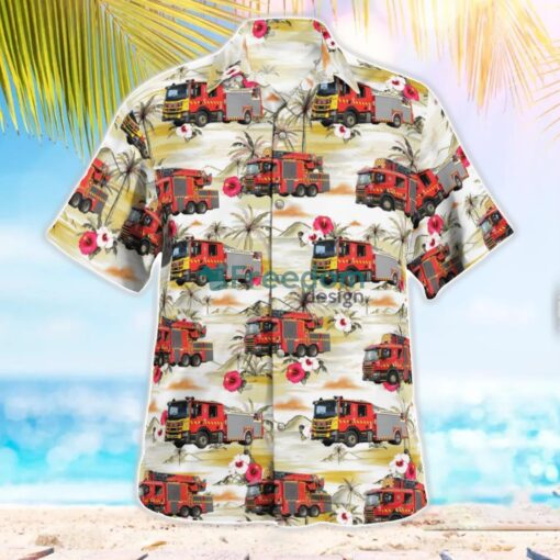 South Australian Metropolitan Fire Service (SAMFS) Hawaiian Shirt Gift For Summer Vacation Product Photo 2